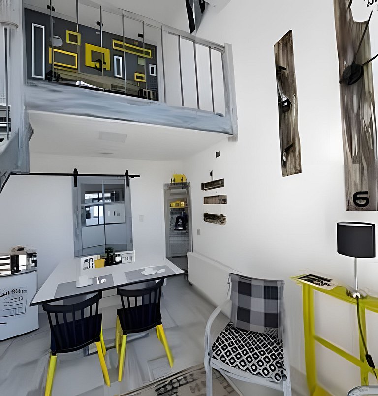 1 Loft cómodo + Wifi+ calefacción central