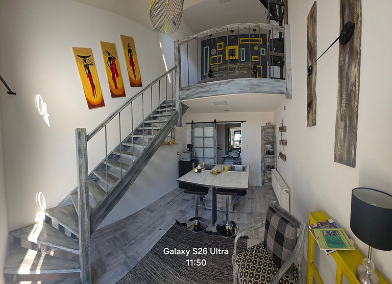 1 Loft cómodo + Wifi+ calefacción central